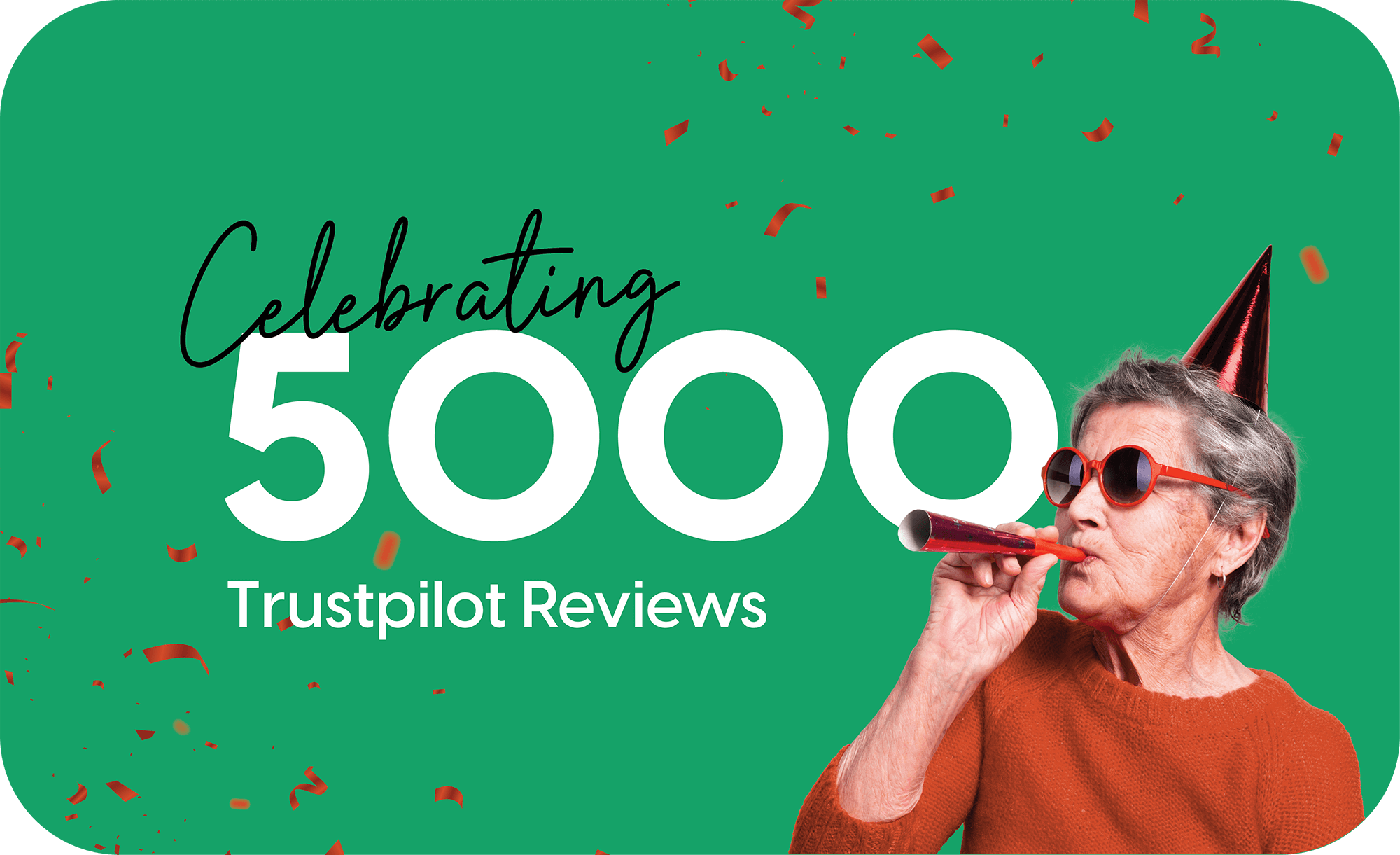 TrusttPilot 5000 Reviews Banner